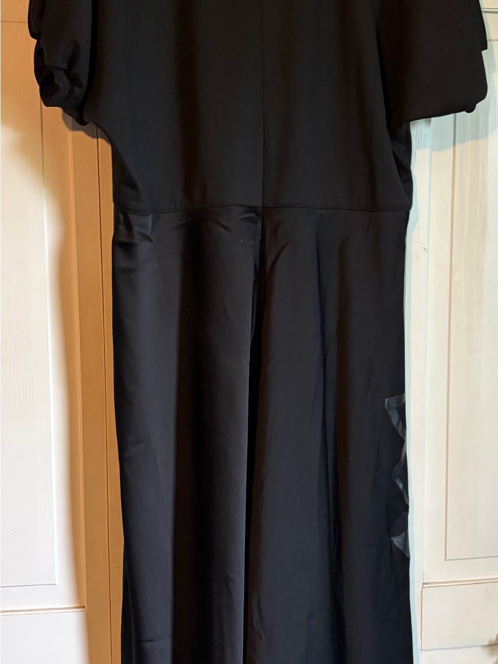 Ted Baker Black Crewneck Dress with side Detail